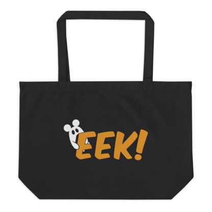 Boo! Eek! Halloween Large organic tote bag - Image 2
