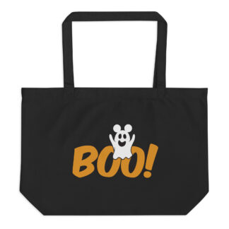 Boo! Eek! Halloween Large organic tote bag