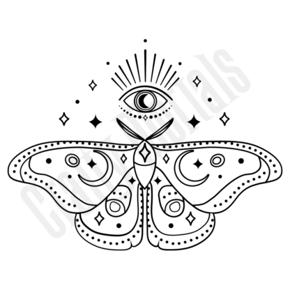 Crafty Mortals Luna Moth SVG